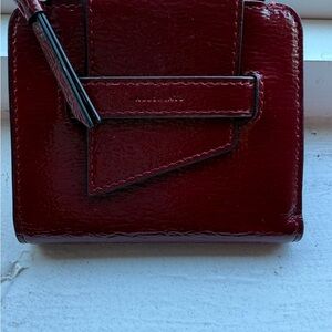 All Saints Burgundy Leather Wallet